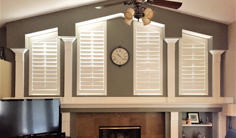 Polywood Shutters in Family Room in Orlando